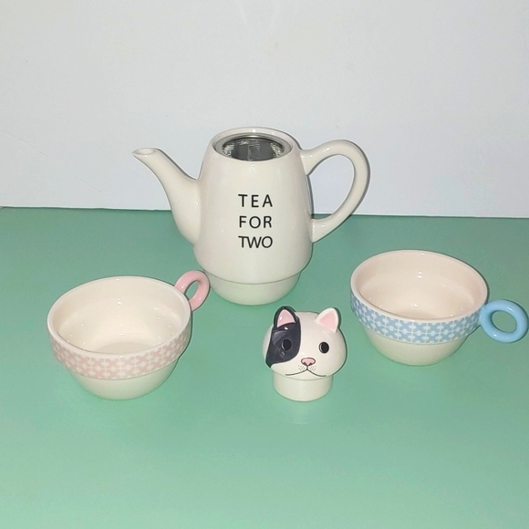 Tea For Two French Bull Stackable Tea-set by Shinzi Katoh - Picture 5 of 16